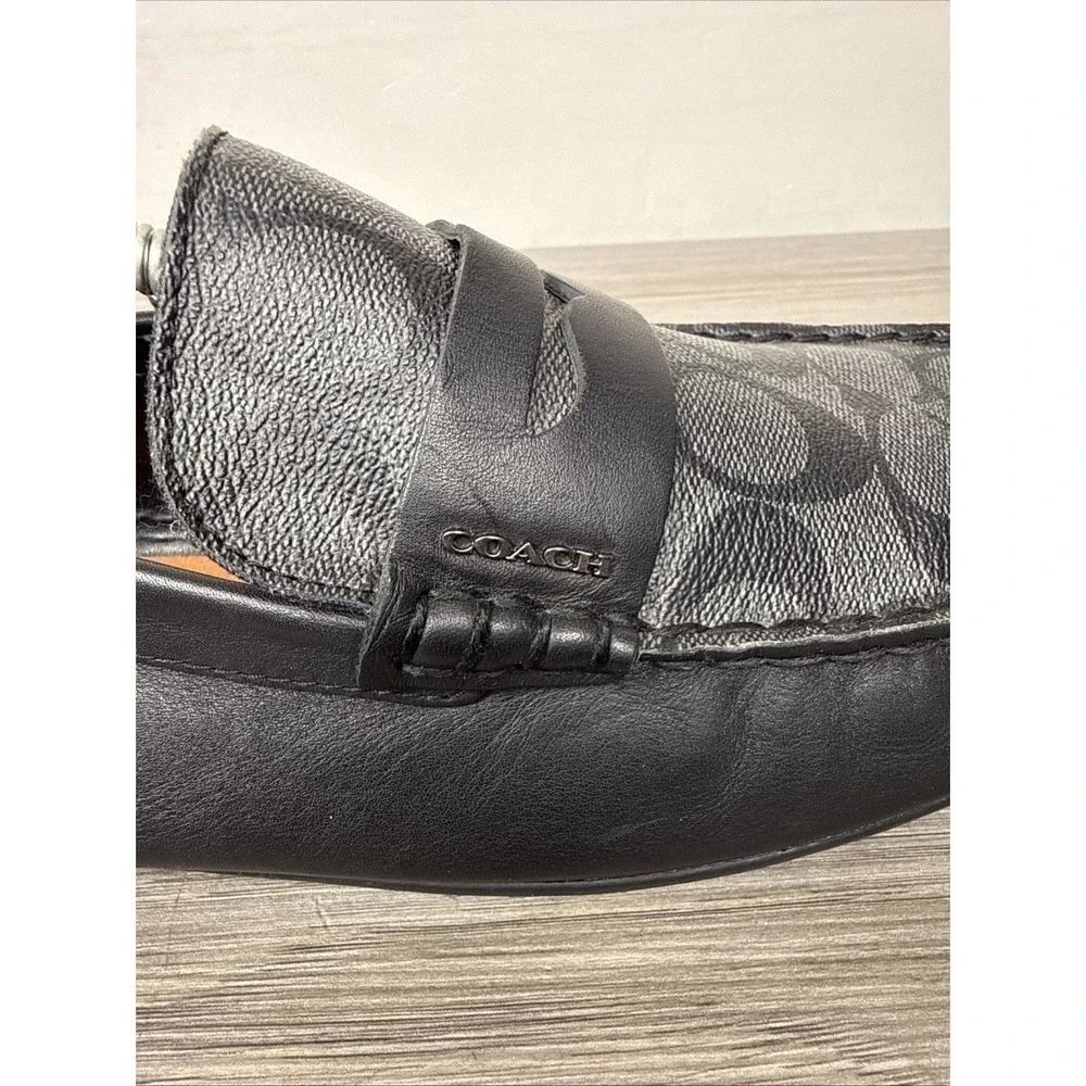 Coach Men's Mott Driver Sig FG2983 Casual‎ Loafer Shoes Black Size 11